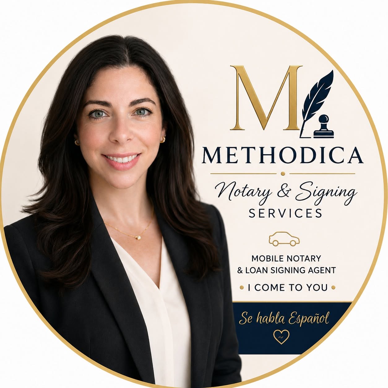 Methodica Notary & Signing Services logo featuring Day Acosta